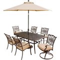 Almo Fulfillment Services Llc Hanover® Traditions 7 Piece Outdoor Dining Set w/ Umbrella Table TRADITIONS7PCSW-SU